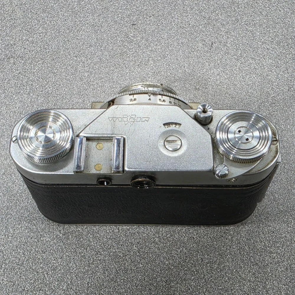 Wirgin Edixa 35mm Camera Silver Black Fair Vintage Isco Lens Untested